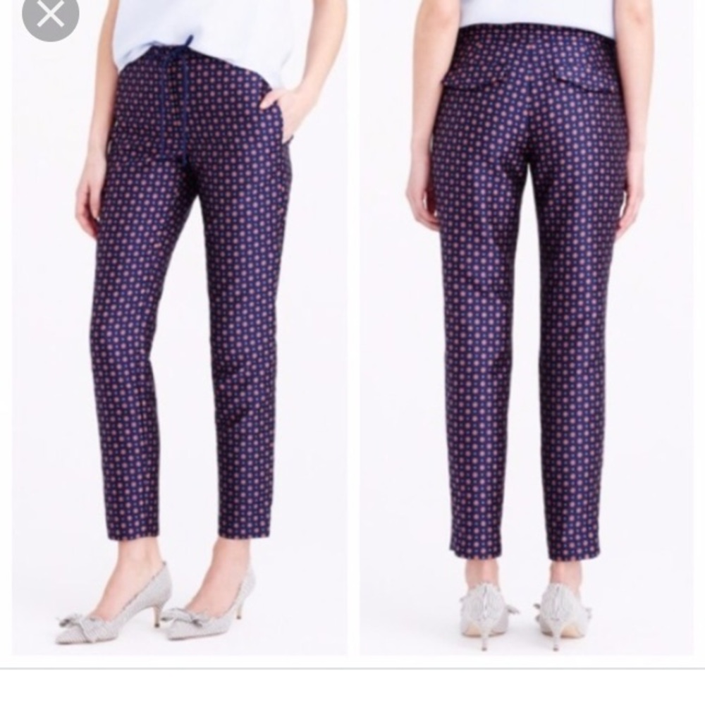 J.Crew drawstring foulard pants sz4
